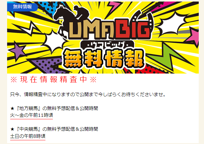 UMABIG｜当たる競馬情報会社